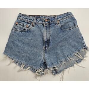 Levi's 550 Vtg Juniors 9 Large Denim Cutoff Jeans